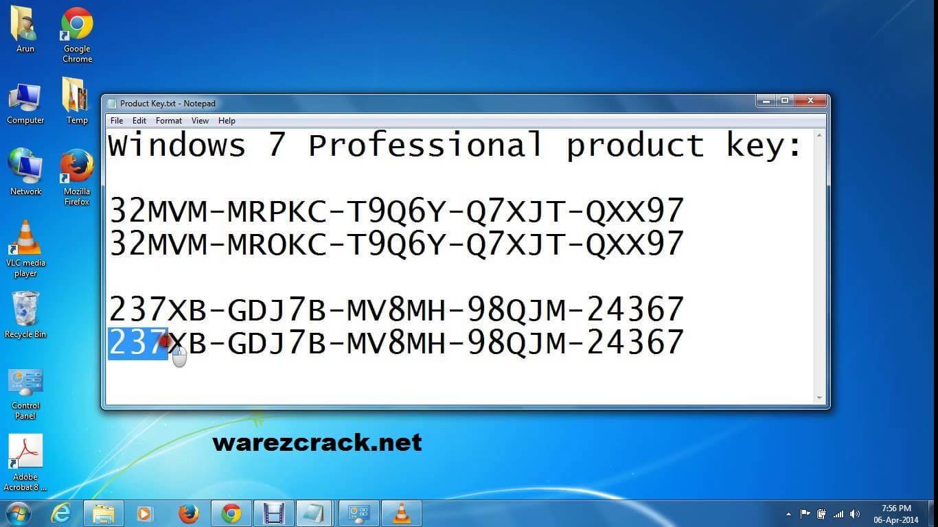 Windows 7 serial key free